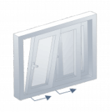 Ventana corredera slide